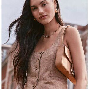 Herringbone Square Neck Vest Top